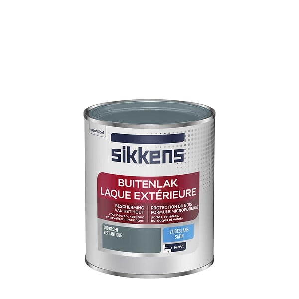 SIKKENS - Laque extérieure Satin Vert Antique 0.75 L - large
