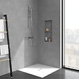 VILLEROY ET BOCH - Mitigeur mécanique douche  Loop & Friends Chrome + Ensemble de douche  Verve Showers 3 jets Chrome - vignette
