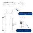 VILLEROY ET BOCH - Mitigeur mécanique douche  Dawn Chrome + Ensemble de douche  Verve Showers 3 jets - vignette