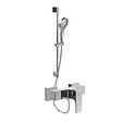 VILLEROY ET BOCH - Mitigeur mécanique douche  Architectura Square Chrome + Ensemble de douche Verve Showers 3 jets Chrome - vignette
