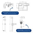 VILLEROY ET BOCH - Mitigeur mécanique douche  Architectura Square Chrome + Ensemble de douche Verve Showers 3 jets Chrome - vignette