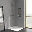 VILLEROY ET BOCH - Mitigeur douche thermostatique  Universal rectangle + Ensemble de douche Verve Showers chromé - vignette