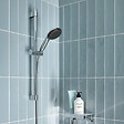 GROHE - Pack mitigeur douche mécanique Start 2021 + ensemble de douche 2 jets Vitalio Start avec barre chromé - vignette