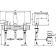 VILLEROY ET BOCH - Mitigeur lavabo 3 trous  Conum sans tirette Chrome - vignette