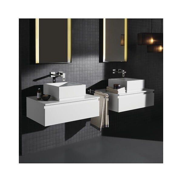 GROHE - Mitigeur lavabo mural Eurocube taille M + corps encastré - large