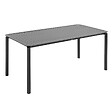 OVIALA - Ensemble table de jardin et 8 chaises noir - Almada - vignette