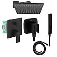 HANSGROHE - Colonne de douche encastrée mécanique Vernis Shape Douche de tête Vernis Shape Flexible Isiflex Douchette PulsifyE noir - vignette
