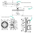 HANSGROHE - Colonne douche thermostatique Ecostat Square Douche de tête Vernis Shape Flexible Isiflex Douchette Pulsify chromé - vignette