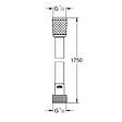 GROHE - Flexible de douche VitalioFlex 175 cm chromé - vignette