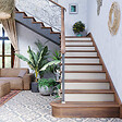 MON MARCHE DECO - Contremarche Escalier PVC - Moka H. 17 x L. 98 cm - Lot de 5 - vignette