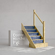 MON MARCHE DECO - Contremarche - Kub bleu Pétrole - Lot de 5 - vignette