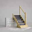 MON MARCHE DECO - Contremarche Escalier PVC - Bleu Nuit H. 17 x L. 98 cm - À l'unité - vignette