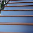 MON MARCHE DECO - Contremarche Escalier PVC - Bleu Pétrole H. 17 x L. 98 cm - Lot de 5 - vignette