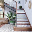 MON MARCHE DECO - Contremarche - Rétro Corail - Lot de 5 - vignette