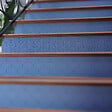 MON MARCHE DECO - Contremarche Escalier PVC - Yoshi Bleu Pétrole H. 17 x L. 98 cm - Lot de 10 - vignette