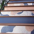 MON MARCHE DECO - Contremarche Escalier PVC - Feuilles d'Automne Corail H. 17 x L. 98 cm - Lot de 5 - vignette