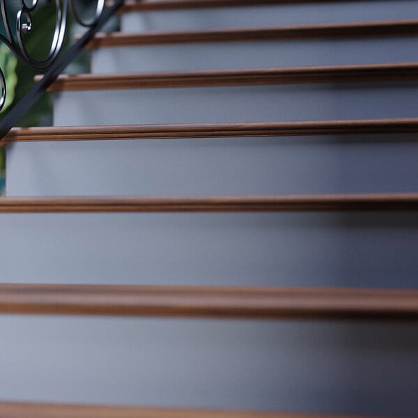MON MARCHE DECO - Contremarche Escalier PVC - Gris Squale H. 17 x L. 98 cm - À l'unité - large