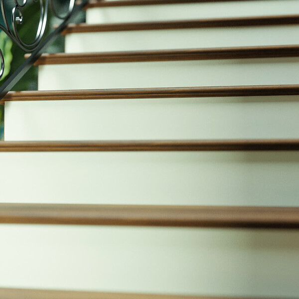 MON MARCHE DECO - Contremarche Escalier PVC - Vert de Gris H. 17 x L. 98 cm - À l'unité - large