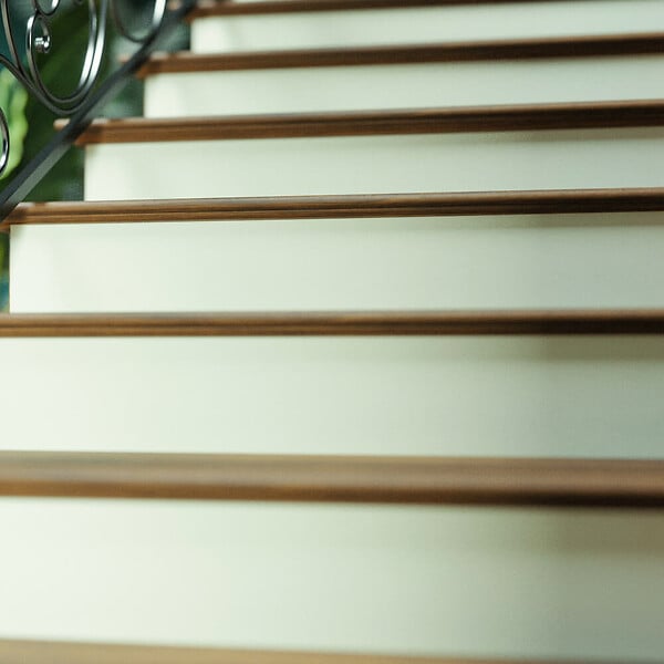 MON MARCHE DECO - Contremarche Escalier PVC - Vert de Gris H. 17 x L. 98 cm - Lot de 10 - large