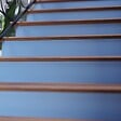MON MARCHE DECO - Contremarche Escalier PVC - Bleu Pétrole H. 17 x L. 98 cm - Lot de 10 - vignette