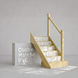 MON MARCHE DECO - Contremarche Escalier PVC - Mykonos H. 17 x L. 98 cm - Lot de 5 - vignette