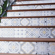 MON MARCHE DECO - Contremarche Escalier PVC - Mykonos H. 17 x L. 98 cm - Lot de 5 - vignette