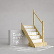 MON MARCHE DECO - Contremarche Escalier PVC - Terrazzo Nice H. 17 x L. 98 cm - Lot de 5 - vignette