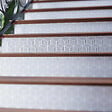 MON MARCHE DECO - Contremarche Escalier PVC - Kub Noir et Blanc H. 17 x L. 98 cm - Lot de 5 - vignette