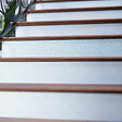 MON MARCHE DECO - Contremarche Escalier PVC - Yoshi Bleu Ciel H. 17 x L. 98 cm - Lot de 5 - vignette