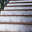 MON MARCHE DECO - Contremarche Escalier PVC - Ginko Noir et Blanc H. 17 x L. 98 cm - À l'unité - vignette
