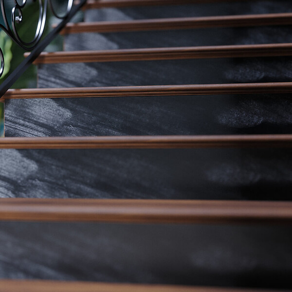 MON MARCHE DECO - Contremarche Escalier PVC - Graphite H. 17 x L. 98 cm - À l'unité - large