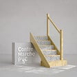 MON MARCHE DECO - Contremarche Escalier PVC - Yoshi Noir et Blanc H. 17 x L. 98 cm - Lot de 5 - vignette