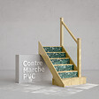 MON MARCHE DECO - Contremarche Escalier PVC - Jungle H. 17 x L. 98 cm - À l'unité - vignette