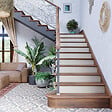MON MARCHE DECO - Contremarche Escalier PVC - Moka H. 17 x L. 98 cm - Lot de 10 - vignette