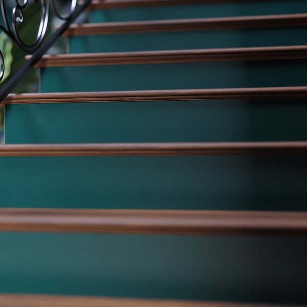 MON MARCHE DECO - Contremarche Escalier PVC - Vert Jungle H. 17 x L. 98 cm - Lot de 10 - large