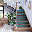 MON MARCHE DECO - Contremarche Escalier PVC - Vert Jungle H. 17 x L. 98 cm - Lot de 5 - vignette