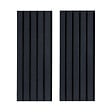 FORESTEA - Lot de 2 Panneaux tasseaux bois MDF acoustic décor chêne lave sur feutrine 2600x300x17mm PEFC 70% - vignette