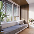 FORESTEA - Lot de 2 Panneaux tasseaux bois MDF acoustic décor chêne rustique sur feutrine 2600x300x17mm PEFC 70% - vignette