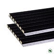 FORESTEA - lot de 2 panneaux tasseaux acoustic coul.noir sur feutrine grise 2600x300x17mm PEFC 70% - vignette