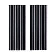 FORESTEA - lot de 2 panneaux tasseaux acoustic coul.noir sur feutrine grise 2600x300x17mm PEFC 70% - vignette