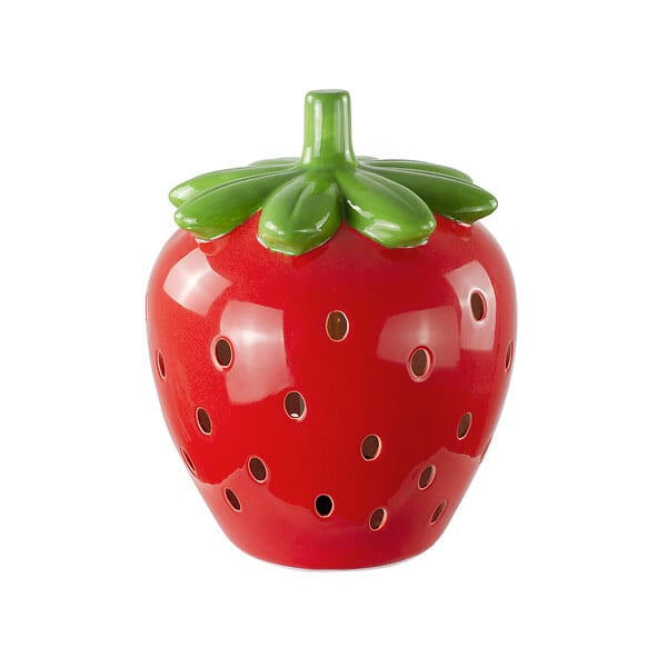 C-CREATION - Lampe à poser céramique Gari Fraise Rouge Verte H23.5cm - large