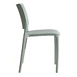 OVIALA - Lot de 4 chaises de terrasse vert sauge en plastique - Riga - vignette
