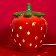 C-CREATION - Lampe à poser céramique Gari Fraise Rouge Verte H23.5cm - vignette