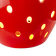 C-CREATION - Lampe à poser céramique Gari Fraise Rouge Verte H23.5cm - vignette