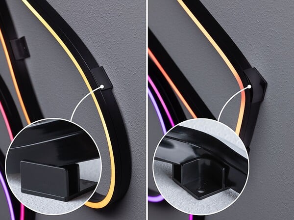 PAULMANN - EntertainLED Black Neon USB 3m 5W 5V DC 252LED RGBW noir - large
