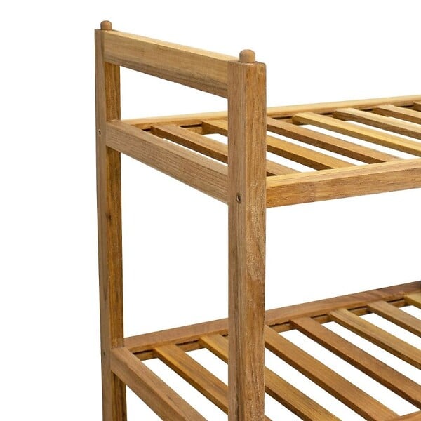 DEBLANCH - Etagère de salle de bain empilable 70x27cm, bois - large
