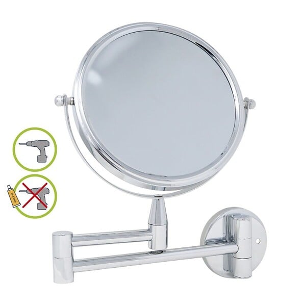 DEBLANCH - Miroir grossissant 7x a fixer avec perçage ou adhésif - large