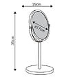 DEBLANCH - Miroir grossissant 5x a poser, chrome - vignette
