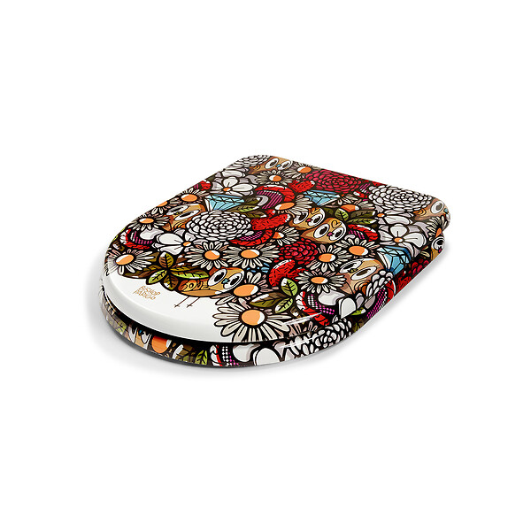 TOHAADESIG - Abattant wc hdf birdy-flowers-d - large
