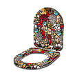 TOHAADESIG - Abattant wc hdf birdy-flowers-d - vignette